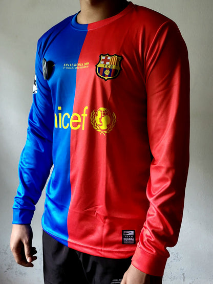 MESSI BARCELONA 2008-09 FULL SLEEVE PREMIUM EMBROIDERY