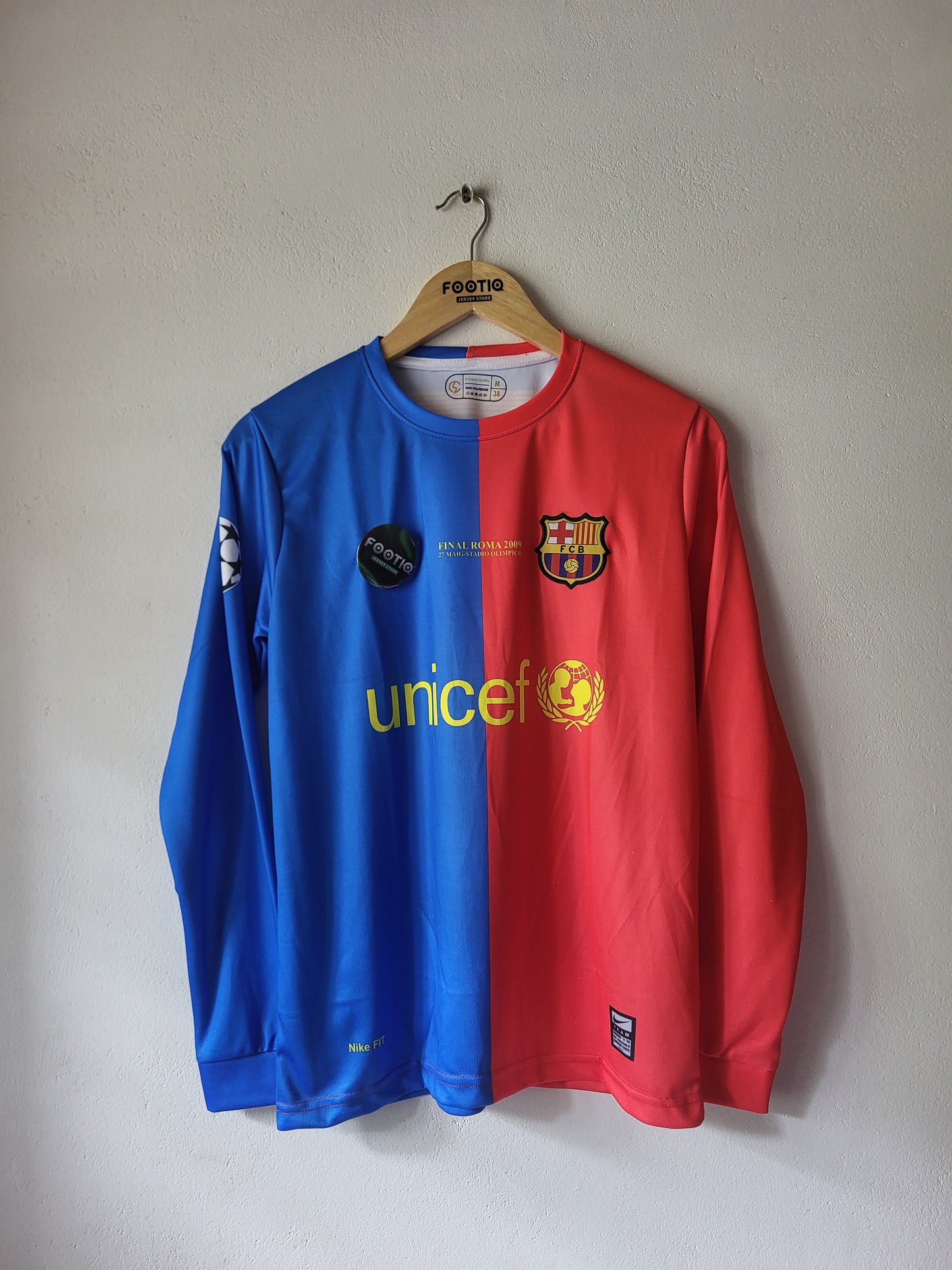 MESSI BARCELONA 2008-09 FULL SLEEVE PREMIUM EMBROIDERY
