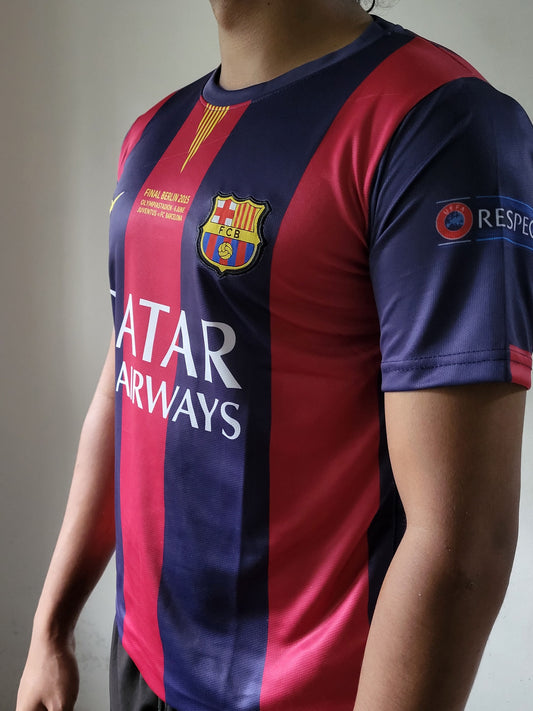 MESSI BARCELONA HOME KIT 2014-15 PREMIUM EMBROIDERY
