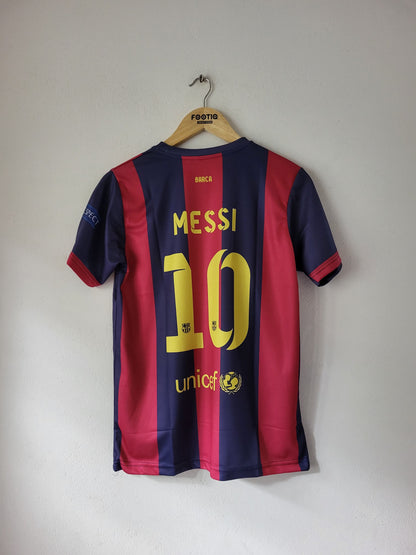 MESSI BARCELONA HOME KIT 2014-15 PREMIUM EMBROIDERY