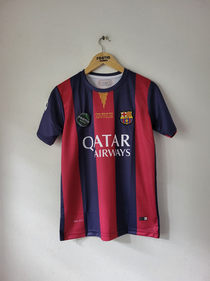 MESSI BARCELONA HOME KIT 2014-15 PREMIUM EMBROIDERY