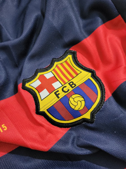 NEYMAR JR BARCELONA 2015-16 HOME KIT PREMIUM EMBROIDERY