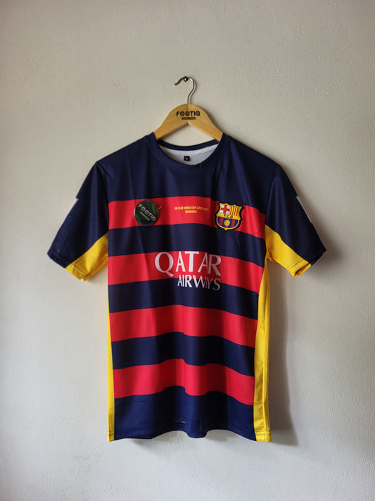 NEYMAR JR BARCELONA 2015-16 HOME KIT PREMIUM EMBROIDERY