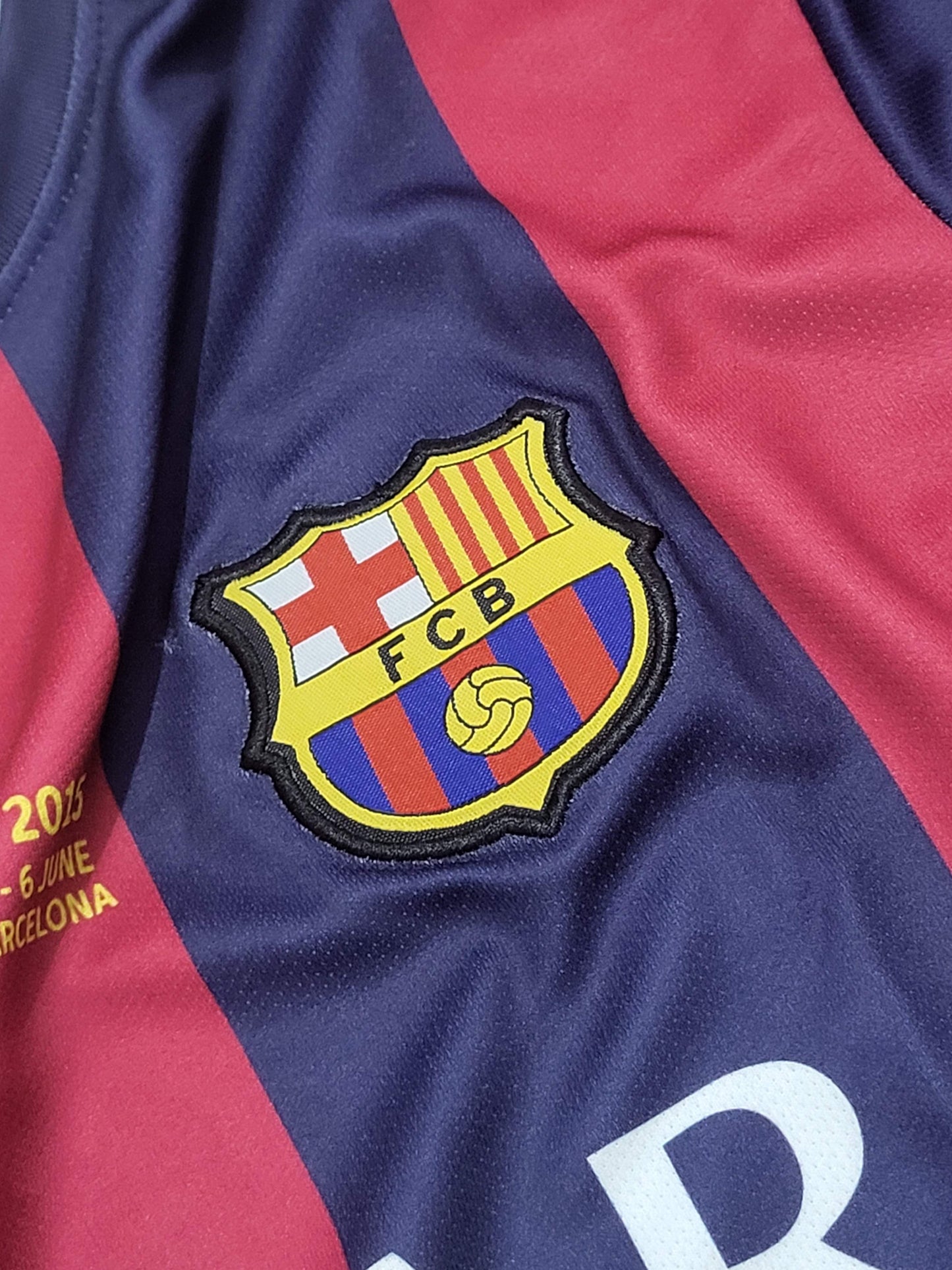 NEYMAR JR BARCELONA HOME KIT 2014-15 PREMIUM EMBROIDERY