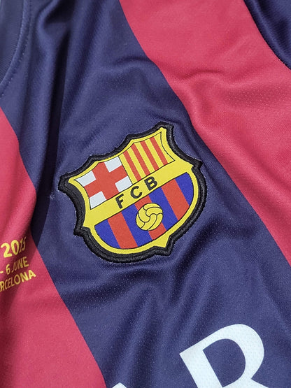 NEYMAR JR BARCELONA HOME KIT 2014-15 PREMIUM EMBROIDERY