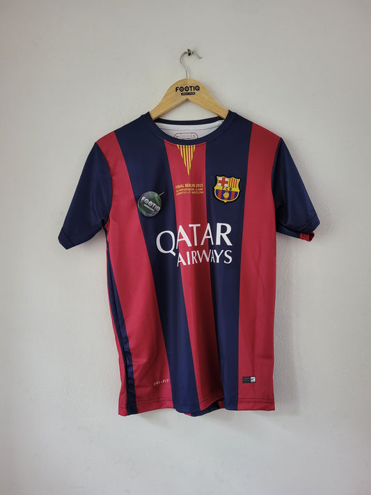 NEYMAR JR BARCELONA HOME KIT 2014-15 PREMIUM EMBROIDERY