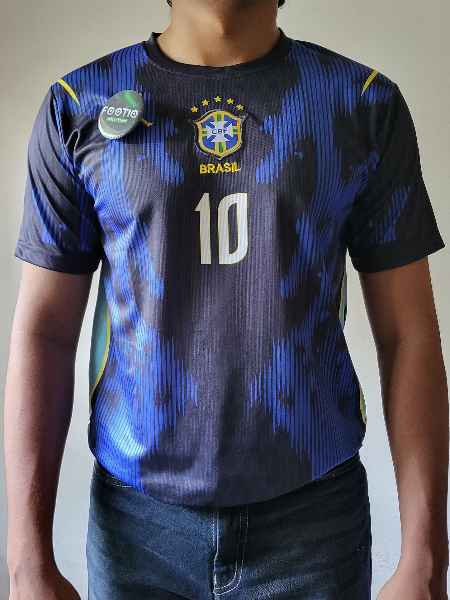 NEYMAR JR BRAZIL AWAY JERSEY 2026 PREMIUM EMBROIDERY