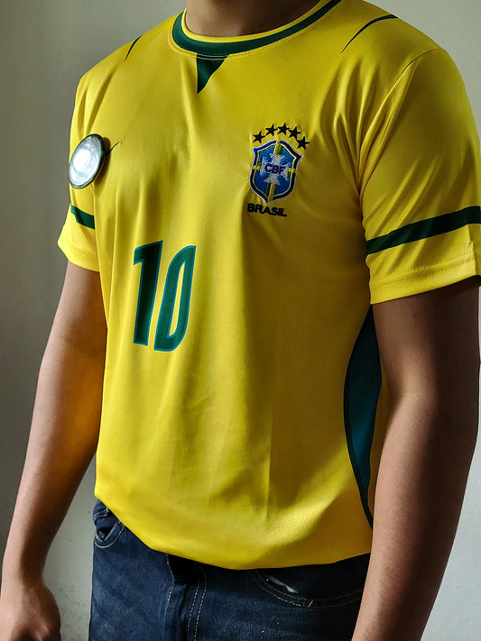 NEYMAR JR BRAZIL HOME JERSEY 2026 PREMIUM EMBROIDERY