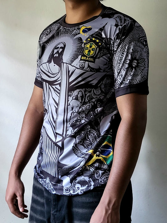 NEYMAR JR BRAZIL JESUS SPECIAL EDITION PREMIUM EMBROIDERY, trending jersey, special edition 