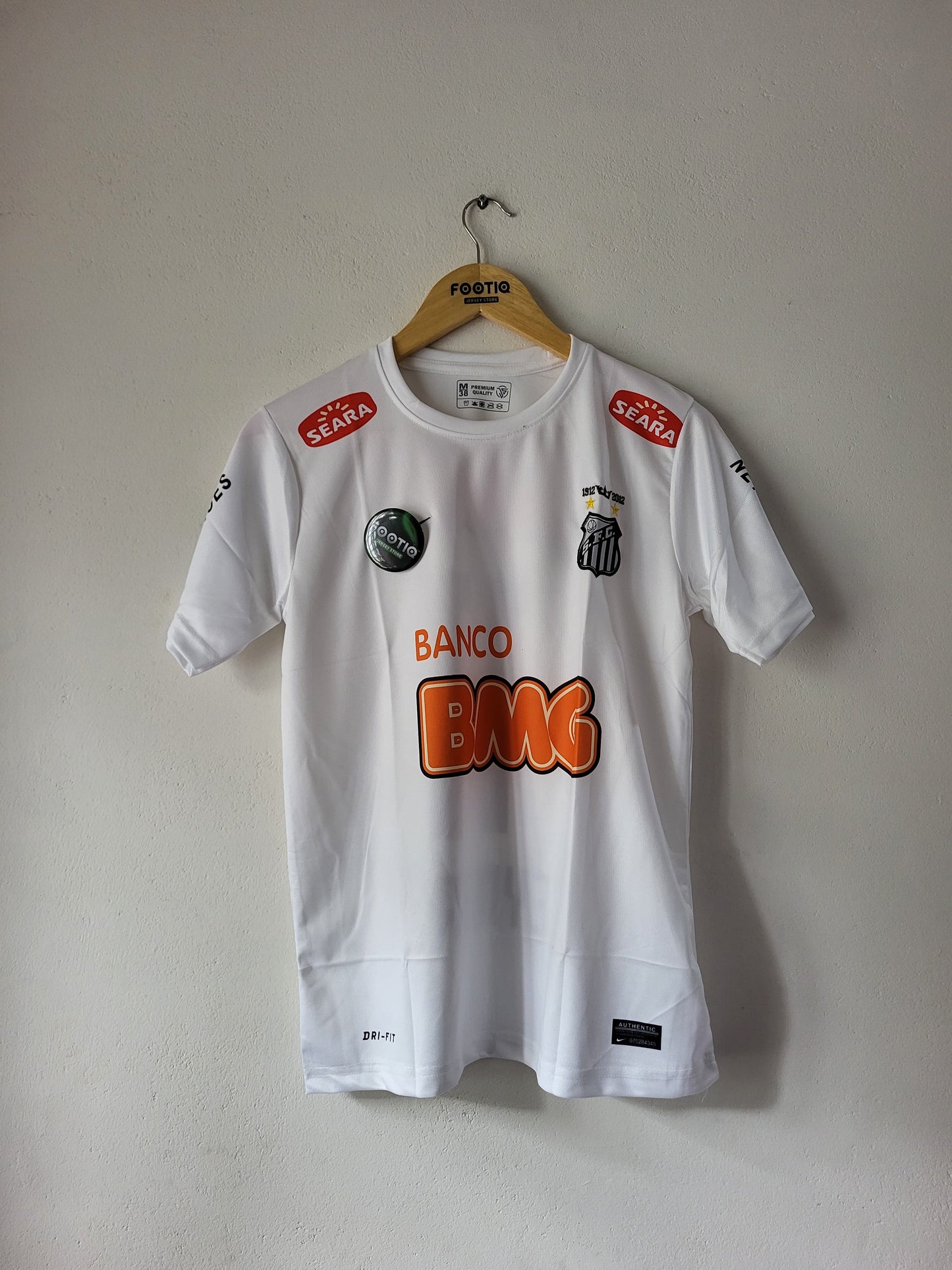 NEYMAR JR SANTOS HOME KIT 2011-12 PREMIUM EMBROIDERY