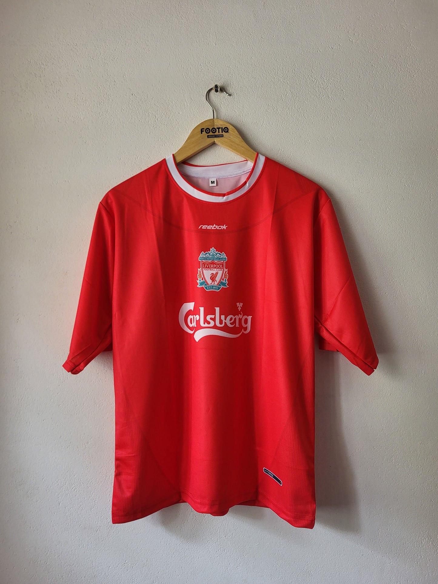 OWEN LIVERPOOL 2002-03 HOME KIT FIVE SLEEVE SUBLIMATION