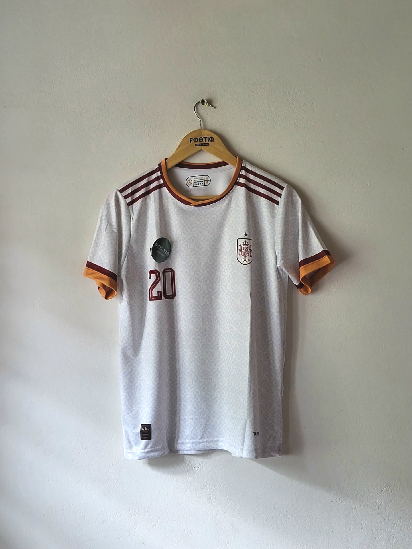 PEDRI SPAIN AWAY KIT 2026 PATCH NECK SUBLIMATION