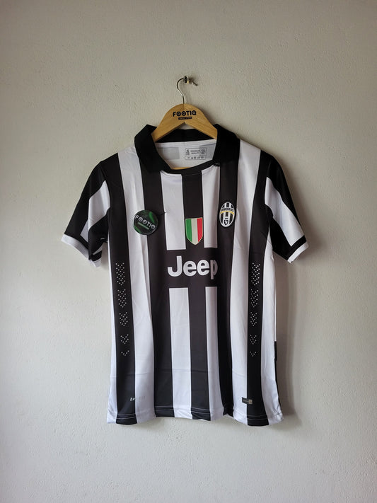 POGBA JUVENTUS 2014-15 HOME KIT COLLAR PREMIUM EMBROIDERY