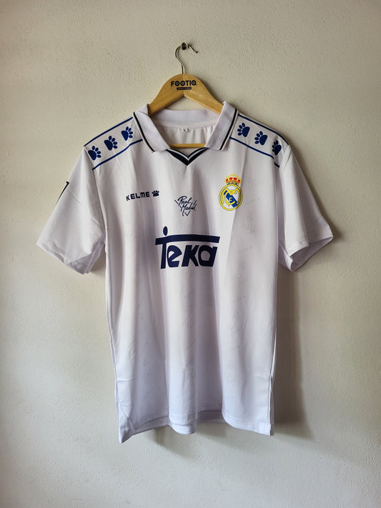 RAUL REAL MADRID HOME KIT 1994-96 COLLAR SUBLIMATION