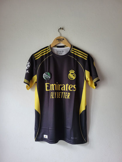 REAL MADRID TRAINING KIT BLACK PREMIUM EMBROIDERY