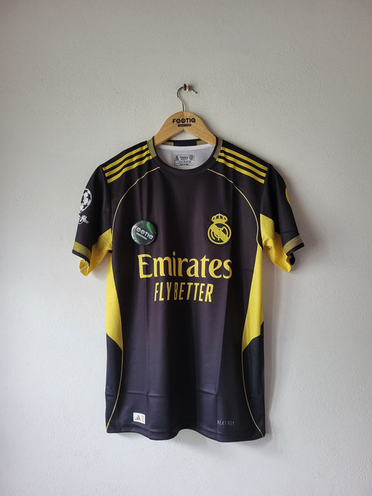 REAL MADRID TRAINING KIT BLACK PREMIUM EMBROIDERY
