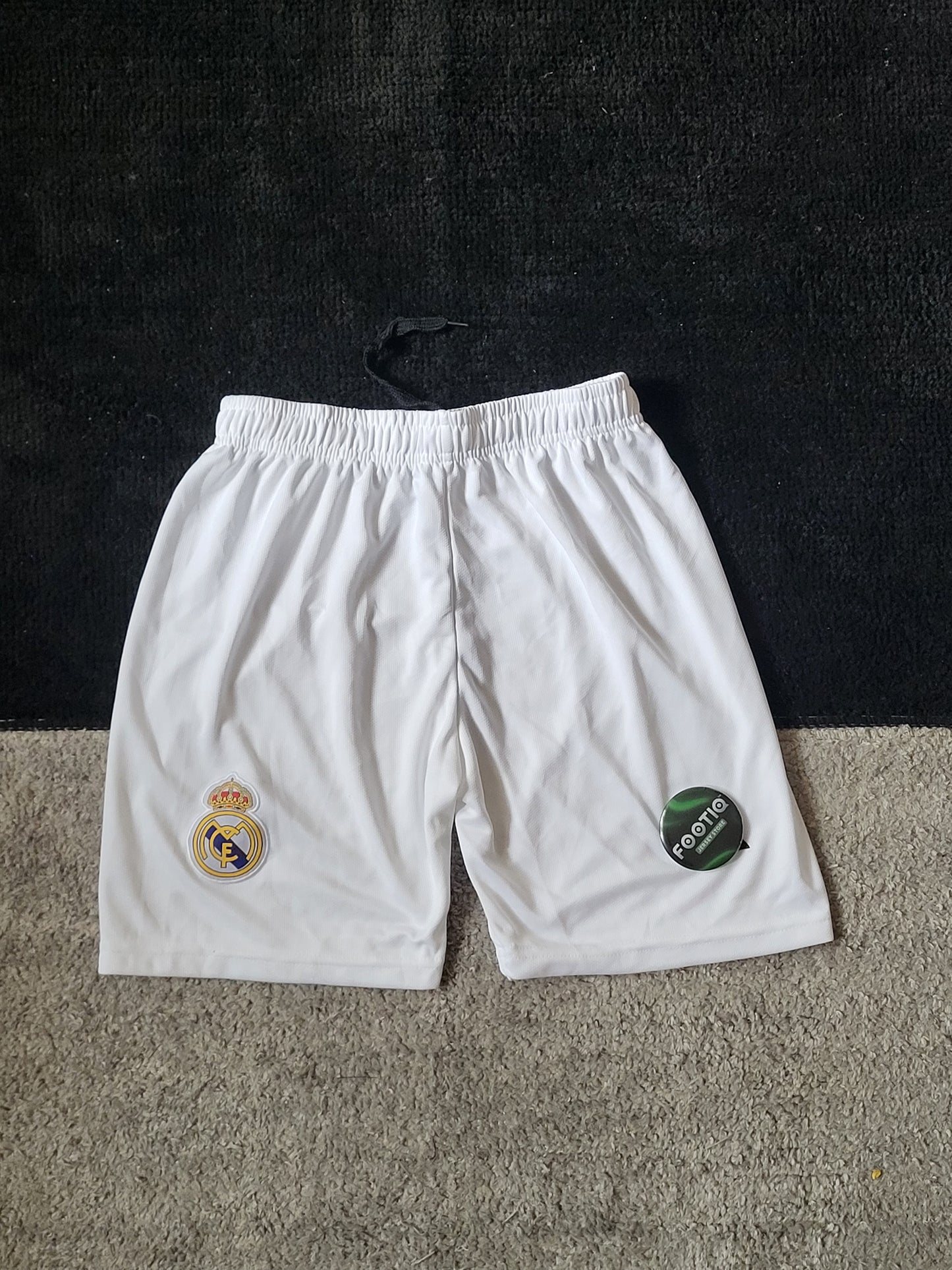 REAL MADRID WHITE SHORTS EMBROIDERY