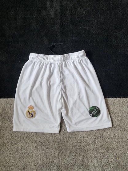 REAL MADRID WHITE SHORTS EMBROIDERY