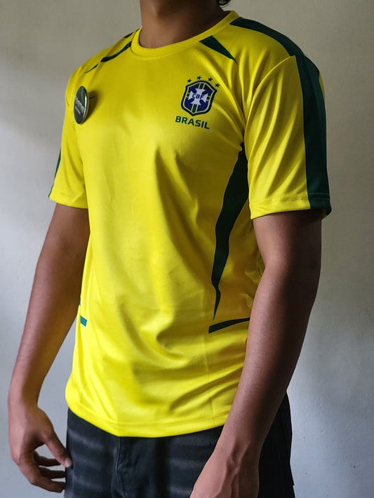 RONALDO BRAZIL 2002 HOME KIT SUBLIMATION, Brazil world cup yellow colour jersey 