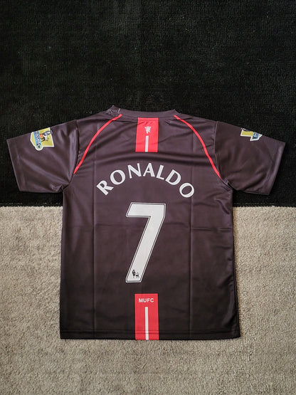 RONALDO MAN UNITED AWAY KIT 2007-08 SUBLIMATION KIDS