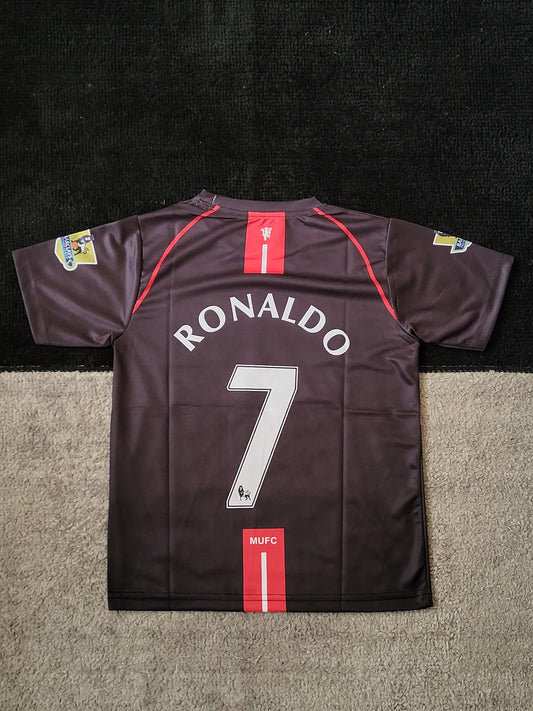 RONALDO MAN UNITED AWAY KIT 2007-08 SUBLIMATION KIDS