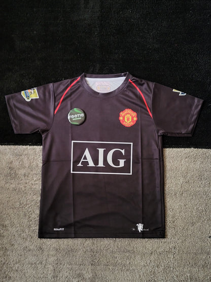 RONALDO MAN UNITED AWAY KIT 2007-08 SUBLIMATION KIDS