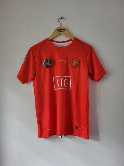 RONALDO MAN UNITED HOME KIT 2007-08 PREMIUM EMBROIDERY