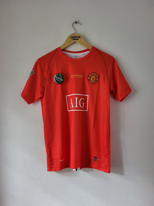 RONALDO MAN UNITED HOME KIT 2007-08 PREMIUM EMBROIDERY