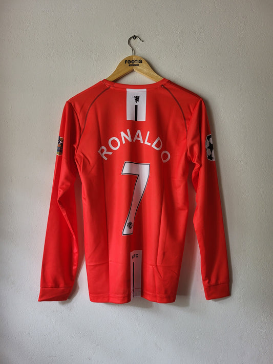 RONALDO MAN UNITED HOME KIT 2007-08 FULL SLEEVE PREMIUM EMBROIDERY