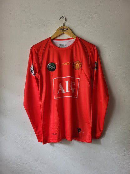 RONALDO MAN UNITED HOME KIT 2007-08 FULL SLEEVE PREMIUM EMBROIDERY