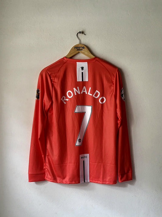 RONALDO MAN UNITED HOME KIT 2007-08 FULL SLEEVE PREMIUM EMBROIDERY