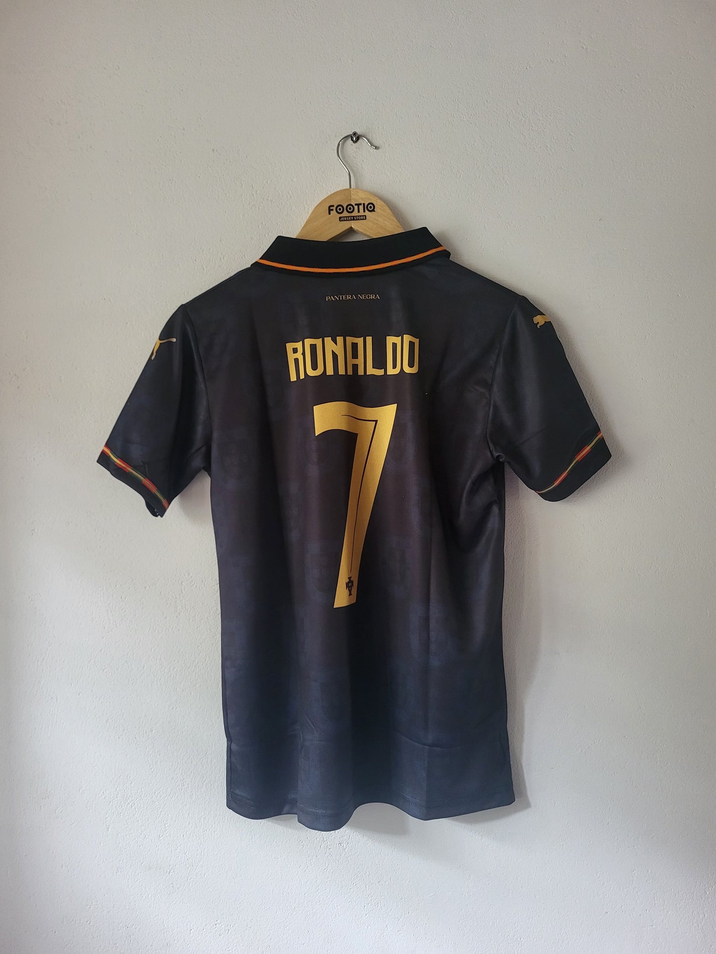 RONALDO PORTUGAL BLACK PANTHER JERSEY 2026 PREMIUM EMBROIDERY
