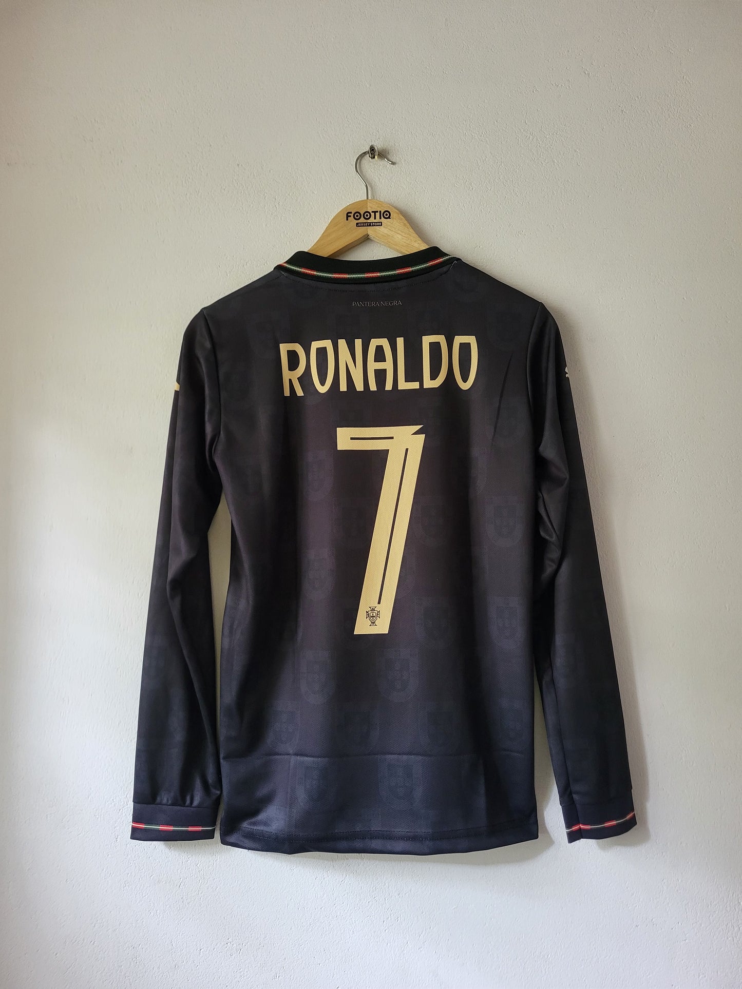 RONALDO PORTUGAL BLACK PANTHER JERSEY 2026 FULL SLEEVE PREMIUM EMBROIDERY