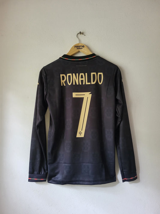 RONALDO PORTUGAL BLACK PANTHER JERSEY 2026 FULL SLEEVE PREMIUM EMBROIDERY
