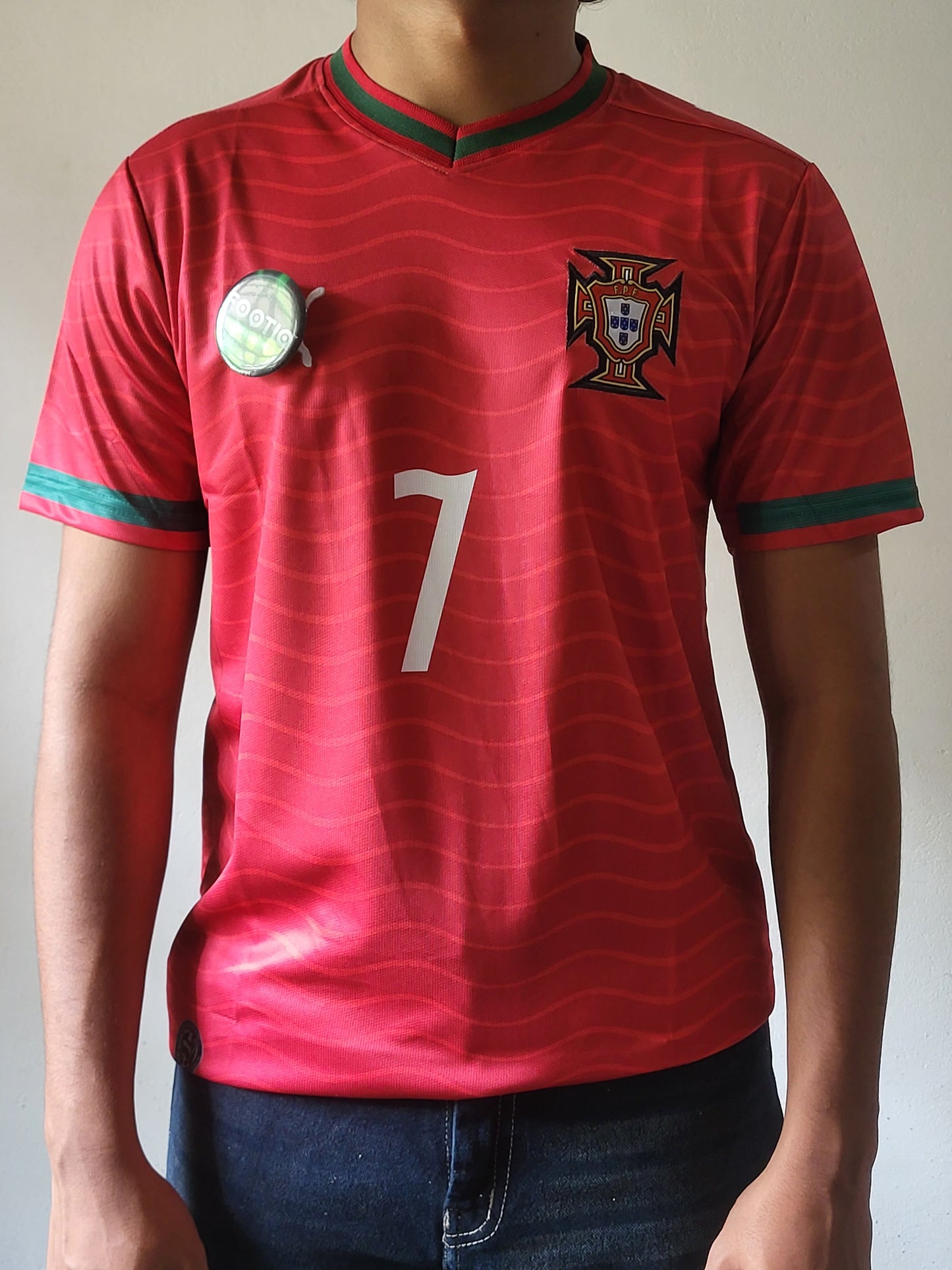 RONALDO PORTUGAL HOME JERSEY 2026 PREMIUM V NECK EMBROIDERY