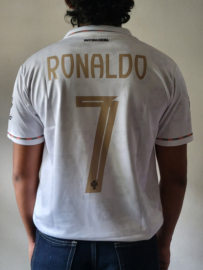 RONALDO PORTUGAL WHITE SPECIAL EDITION COLLAR PREMIUM EMBROIDERY