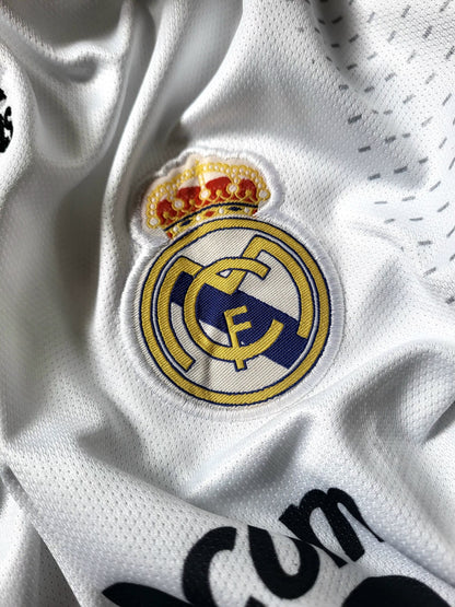 RONALDO REAL MADRID 2009 - 10 HOME KIT FULL SLEEVE PREMIUM EMBROIDERY
