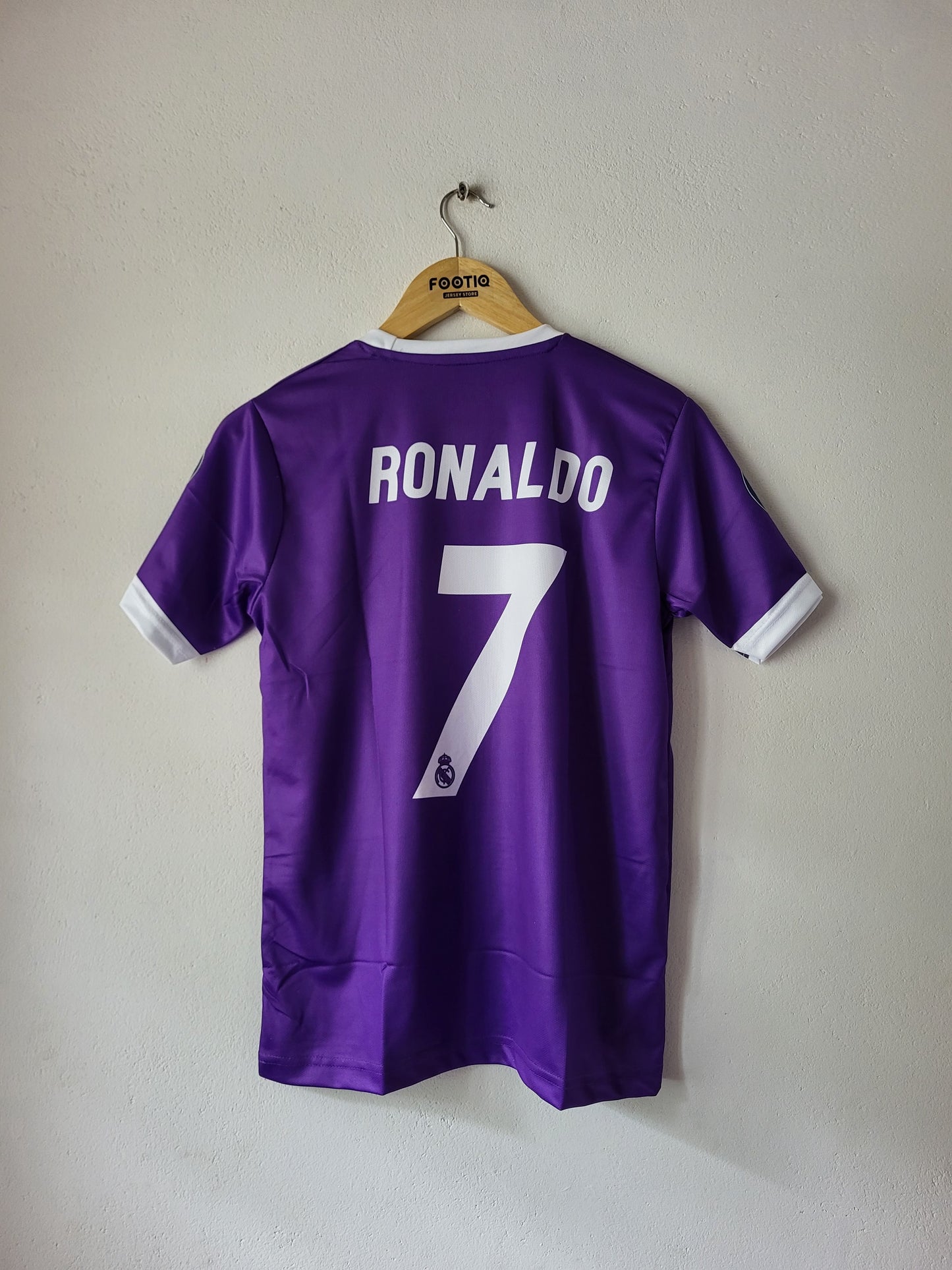 RONALDO REAL MADRID AWAY KIT 2016-17 PREMIUM EMBROIDERY