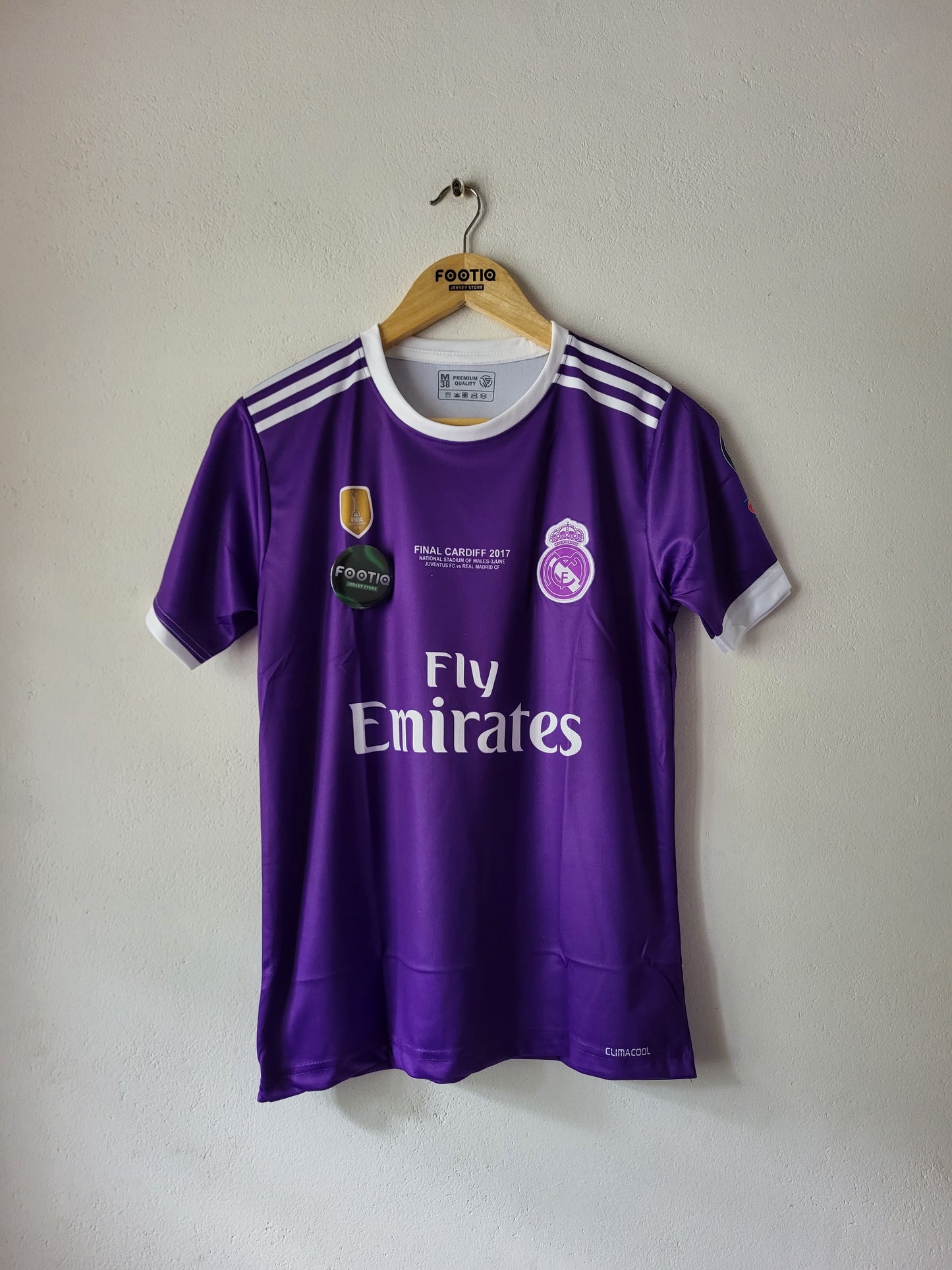 RONALDO REAL MADRID AWAY KIT 2016-17 PREMIUM EMBROIDERY