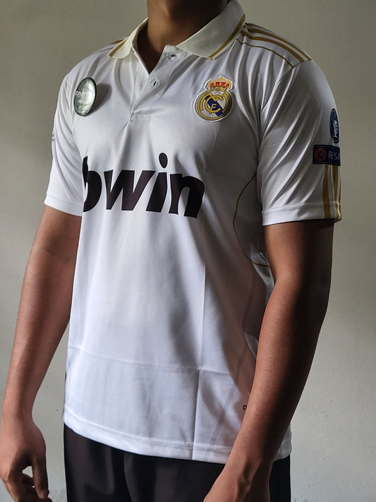 RONALDO REAL MADRID HOME KIT 2011-12 COLLAR PREMIUM EMBROIDERY
