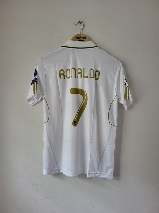 RONALDO REAL MADRID HOME KIT 2011-12 COLLAR PREMIUM EMBROIDERY
