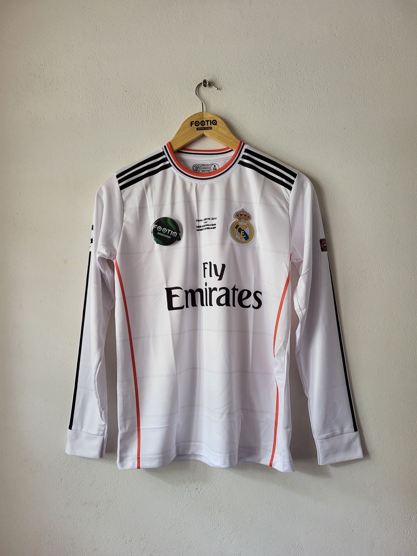 RONALDO REAL MADRID HOME KIT 2013-14 FULL SLEEVE PREMIUM EMBROIDERY