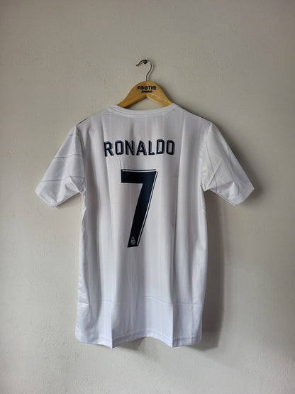 RONALDO REAL MADRID HOME KIT 2017-18 V NECK PREMIUM EMBROIDERY