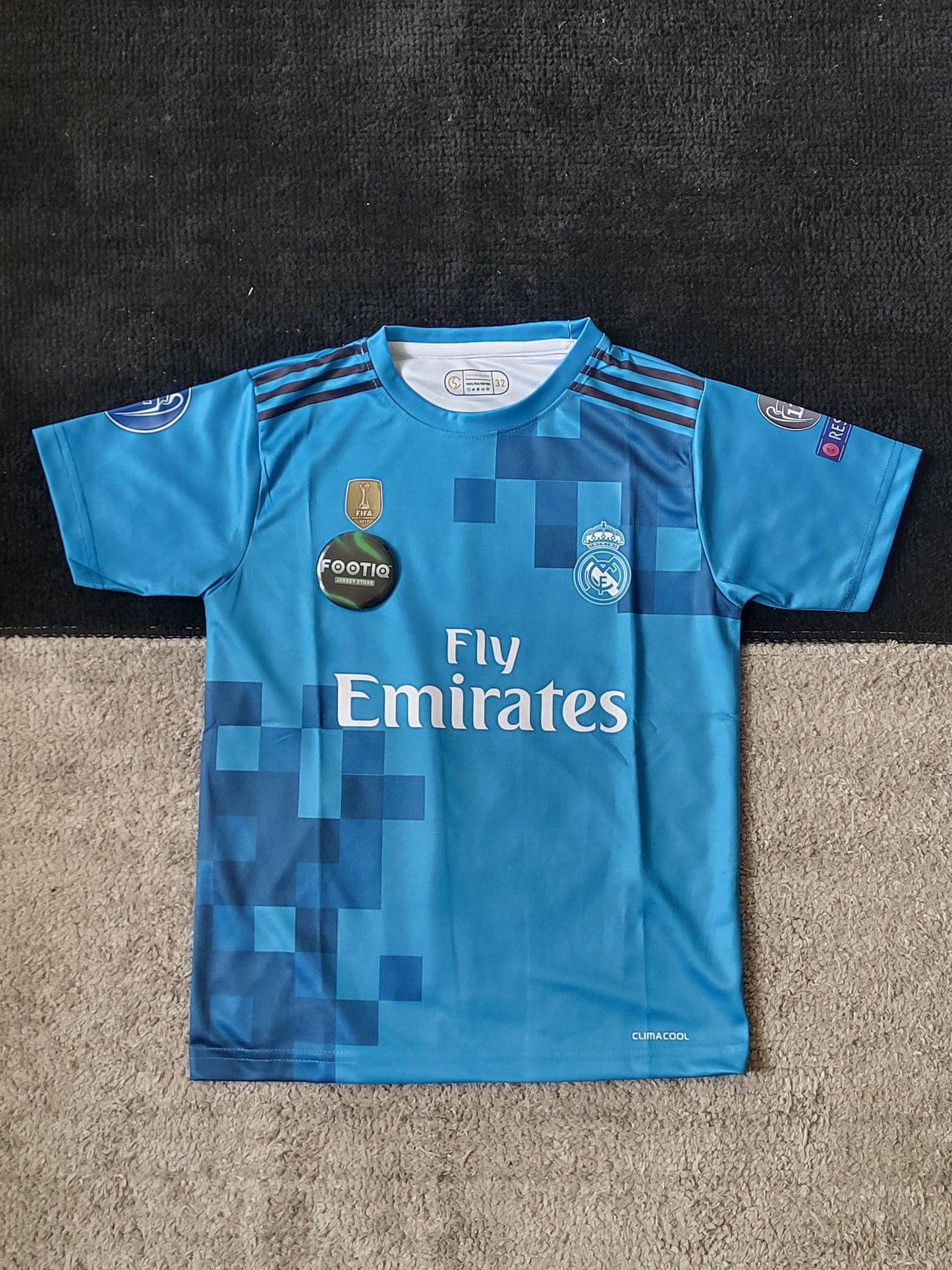 RONALDO REAL MADRID THIRD KIT 2017-18 SUBLIMATION KIDS