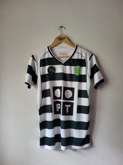RONALDO SPORTING HOME KIT 2001-02 PREMIUM V NECK EMBROIDERY
