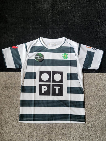 RONALDO SPORTING HOME KIT 2001-02 SUBLIMATION KIDS