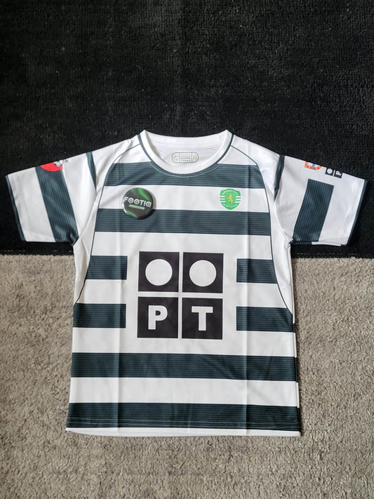 RONALDO SPORTING HOME KIT 2001-02 SUBLIMATION KIDS