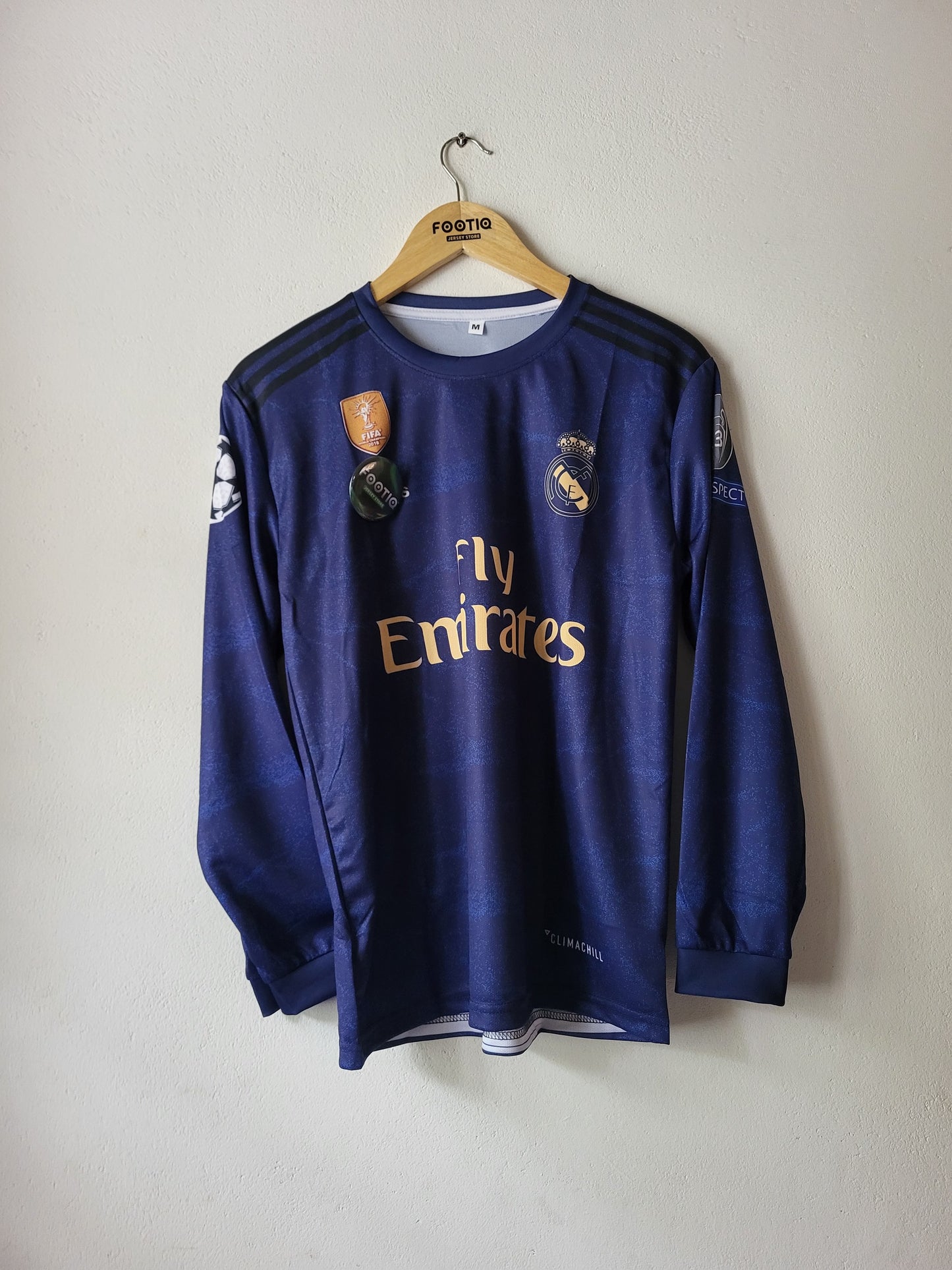 S RAMOS REAL MADRID AWAY KIT 2019-20 FULL SLEEVE SUBLIMATION