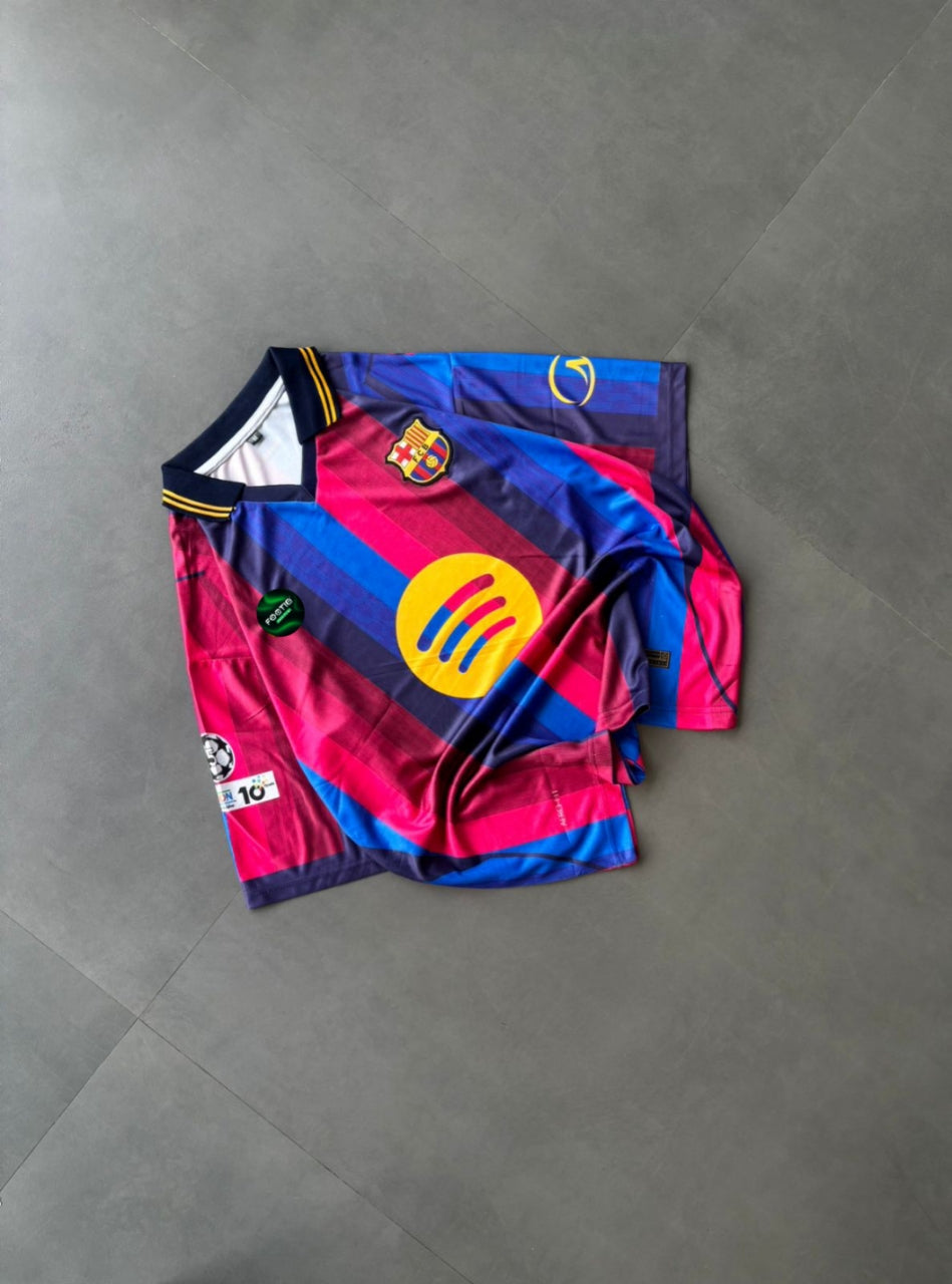 yamal barcelona home kit 2026-27 collar five sleeve premium embroidery
