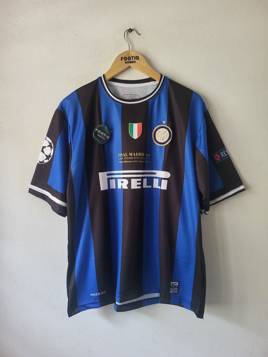 Zanetti Inter Milan Home Kit 2009-10 Five Sleeve Premium Embroidery, Black and blue colour jersey, jersey fits, most selling,oversized, trusted page